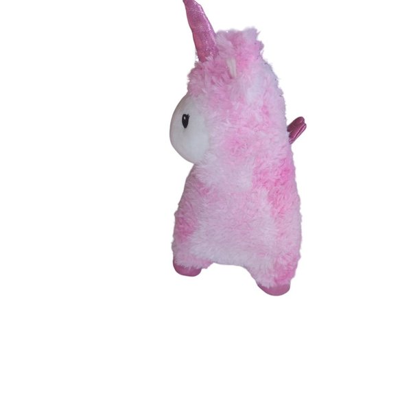 FAO Schwarz Pink Llamacorn Stuffed Animal Glow Brights Winged Llamacorn Plush - Picture 2 of 12